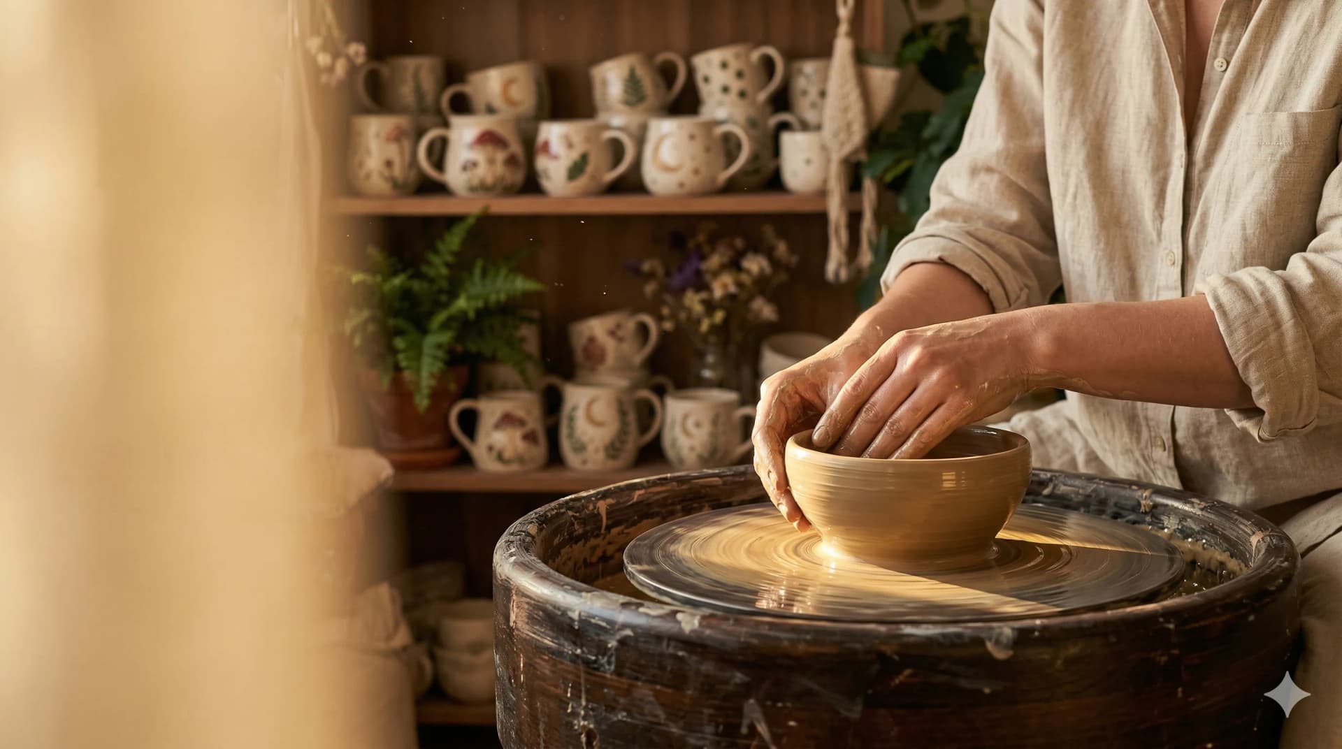 Baśniowa ceramika — ręczne formowanie na kole garncarskim